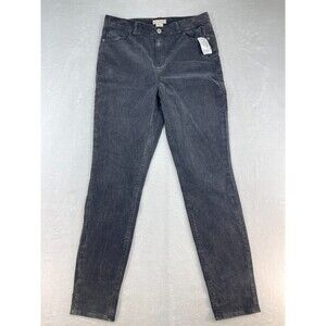 Sky and Sparrow Corduroy Pants Womens Size 11 Tillys Fade Black Gray Skinny
